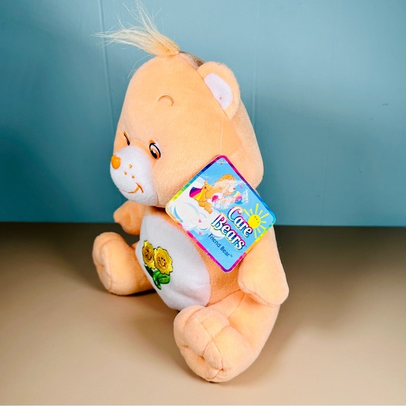 2003 Care Bears Friend Bear Flowers 10” Plush Stuffed Animal Tag - Picture 4 of 12